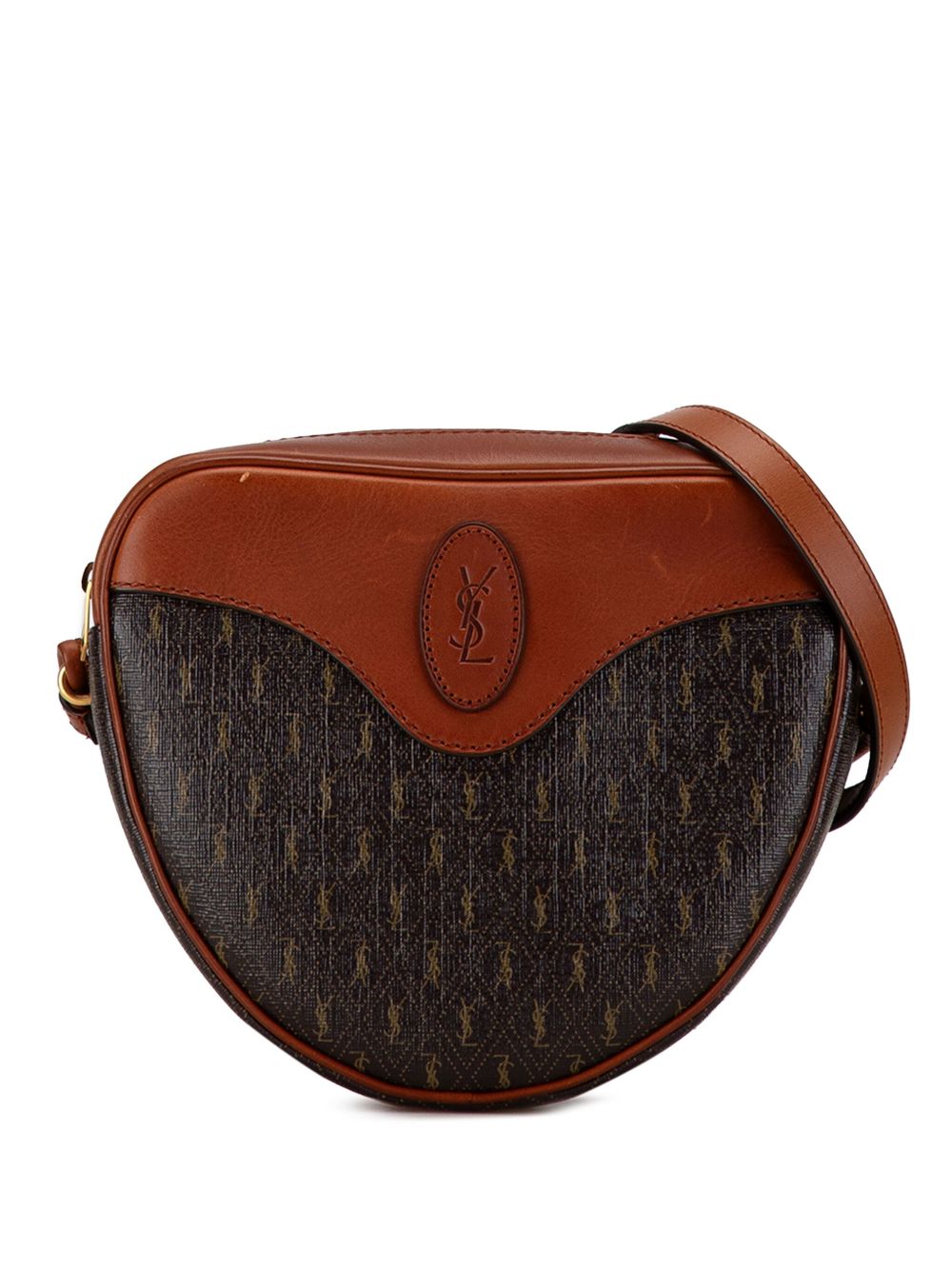 Saint Laurent Pre-Owned Le Monogramme Coeur 斜挎包（2021年典藏款） - 褐色