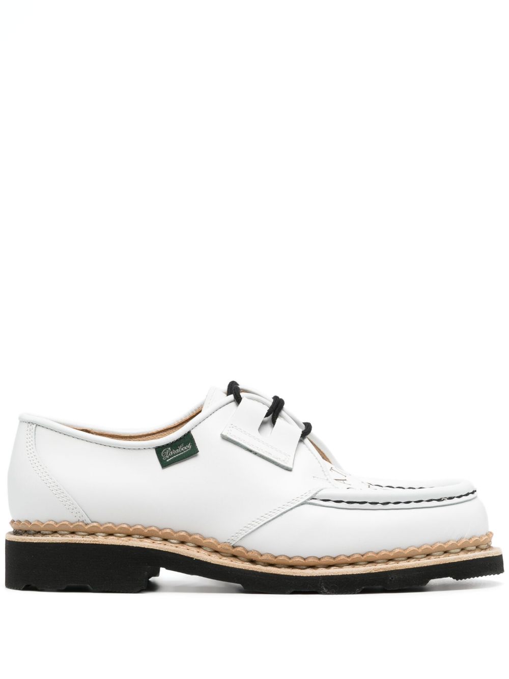Patou x Paraboot 皮质系带鞋 - 白色