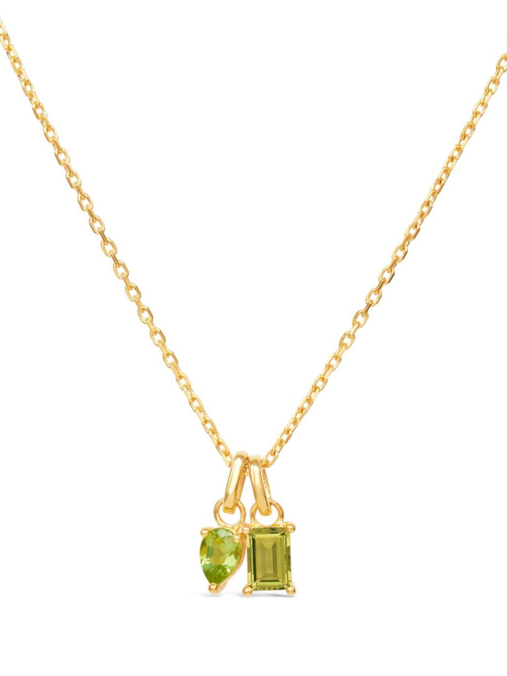 Dinny Hall Gem-Set Duo Pendant 项链 - 金色