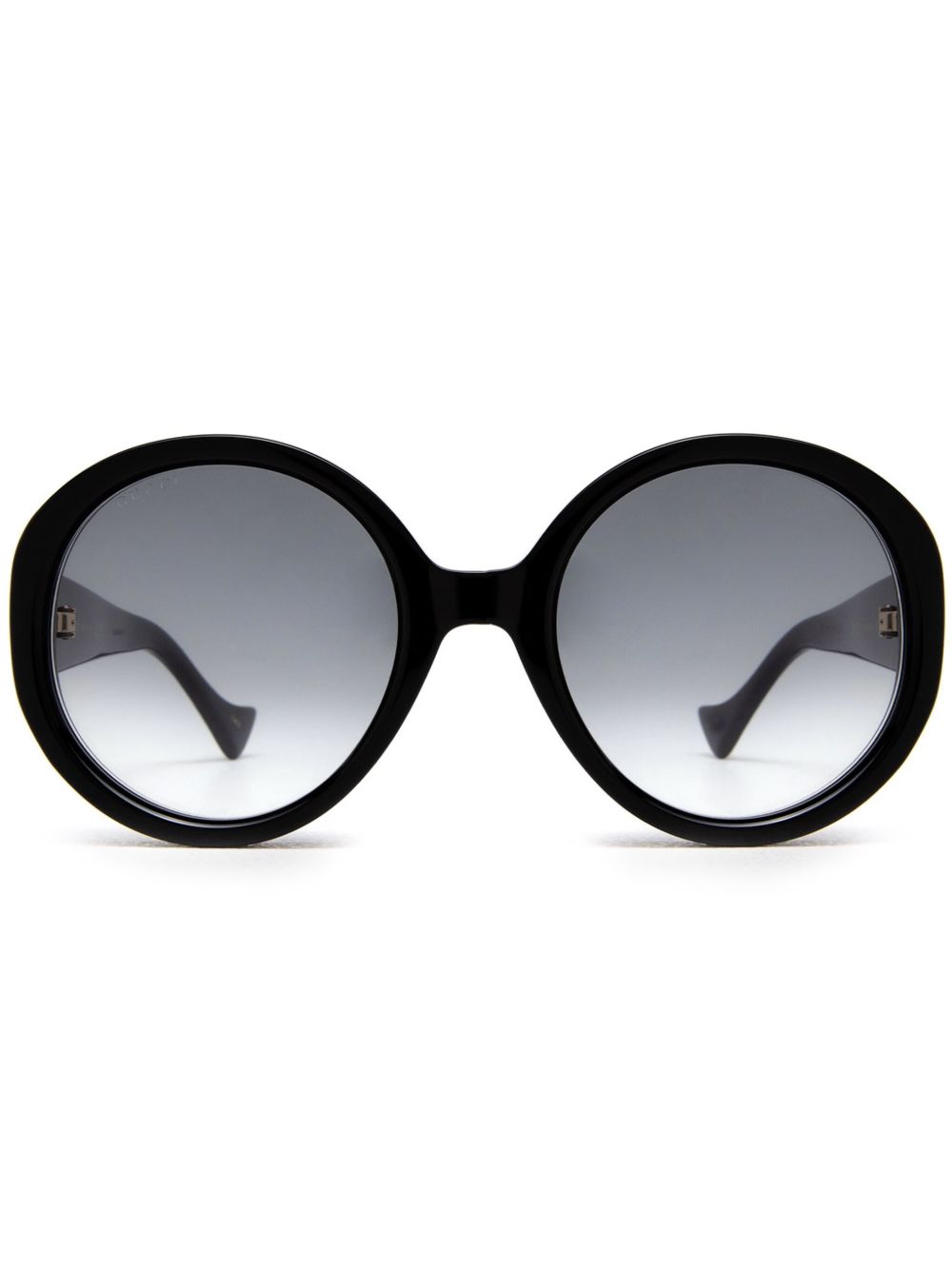 Gucci Eyewear Jackie O 圆框太阳眼镜 - 黑色