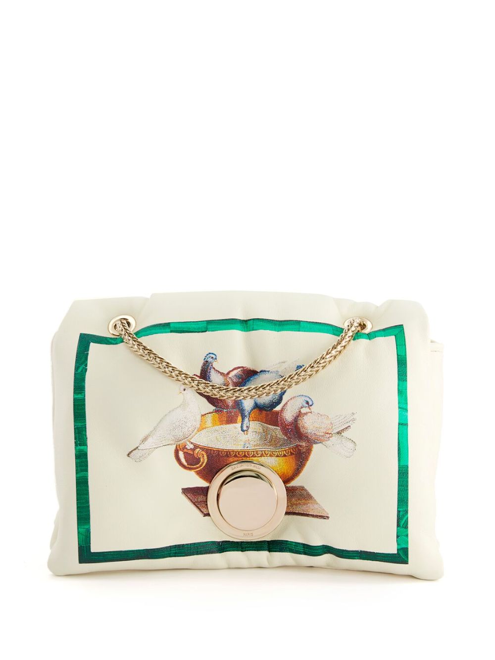 Giambattista Valli Birds Airbag 皮质迷你包 - 中性色