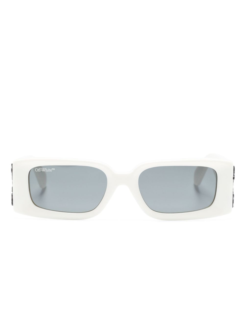 Off-White Eyewear Roma 长方形框太阳眼镜 - 白色