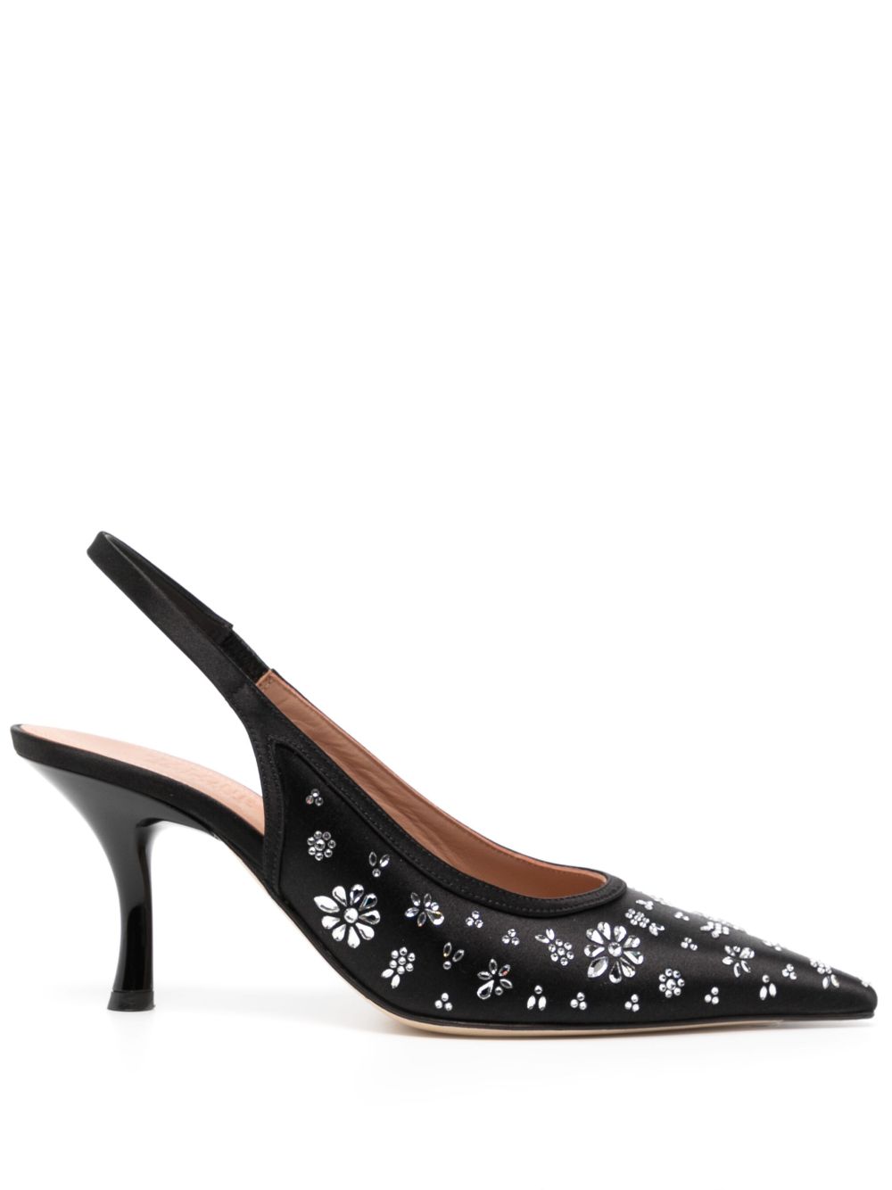 Malone Souliers x Tabitha Simmons Cameron 裹踝中跟鞋 - 黑色