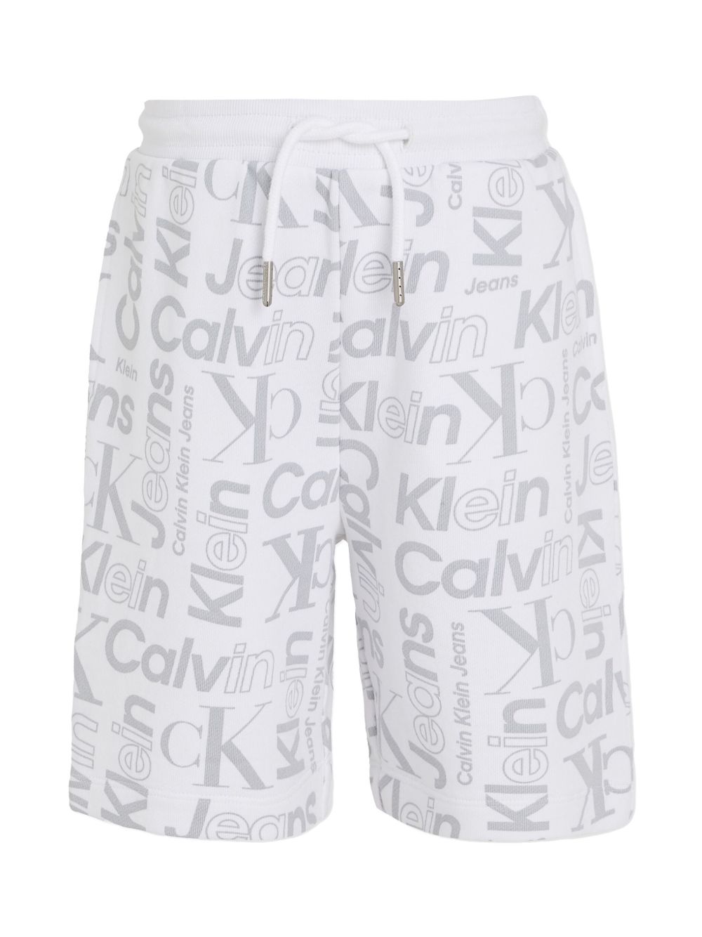 Calvin Klein Kids logo运动短裤 - 白色