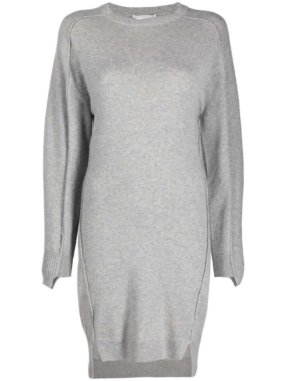 Stella McCartney 斯特拉·麦卡特尼 接缝细节针织连衣裙 - 灰色