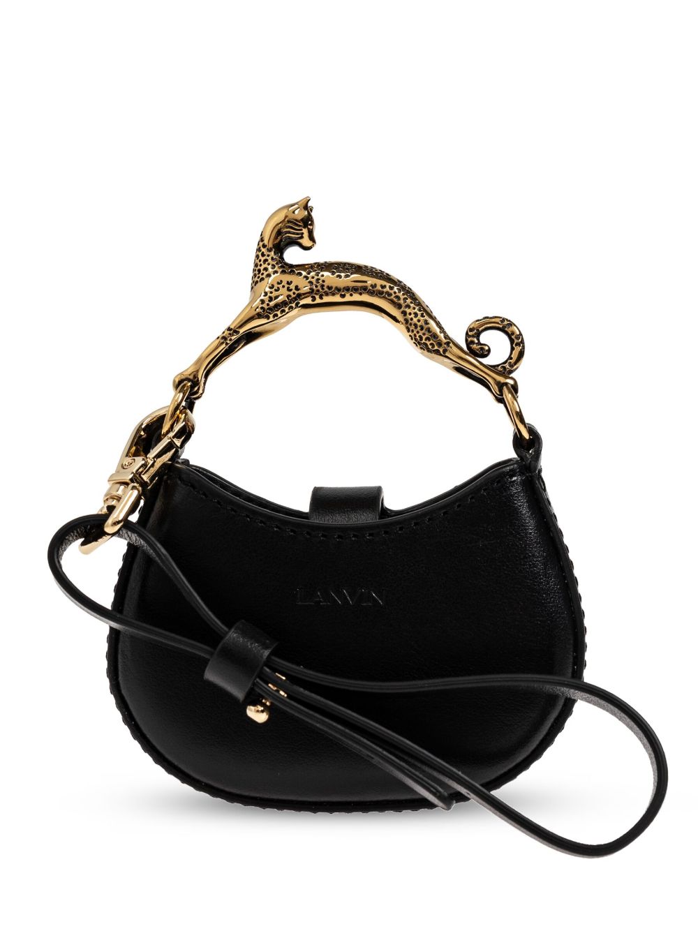 Lanvin Cat 皮质迷你包 - 黑色