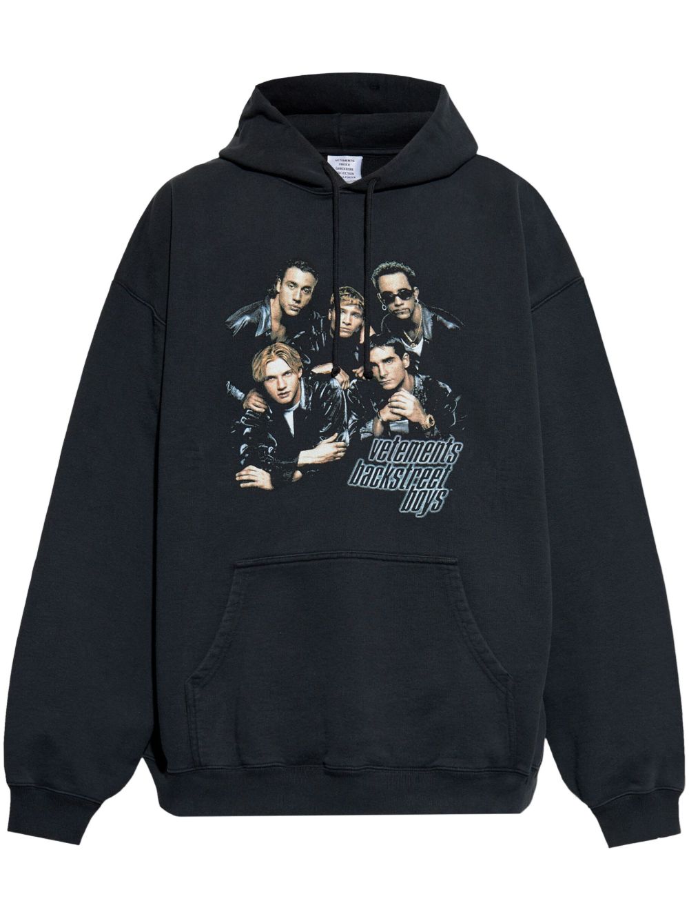 VETEMENTS Backstreet Boys print hoodie - 黑色