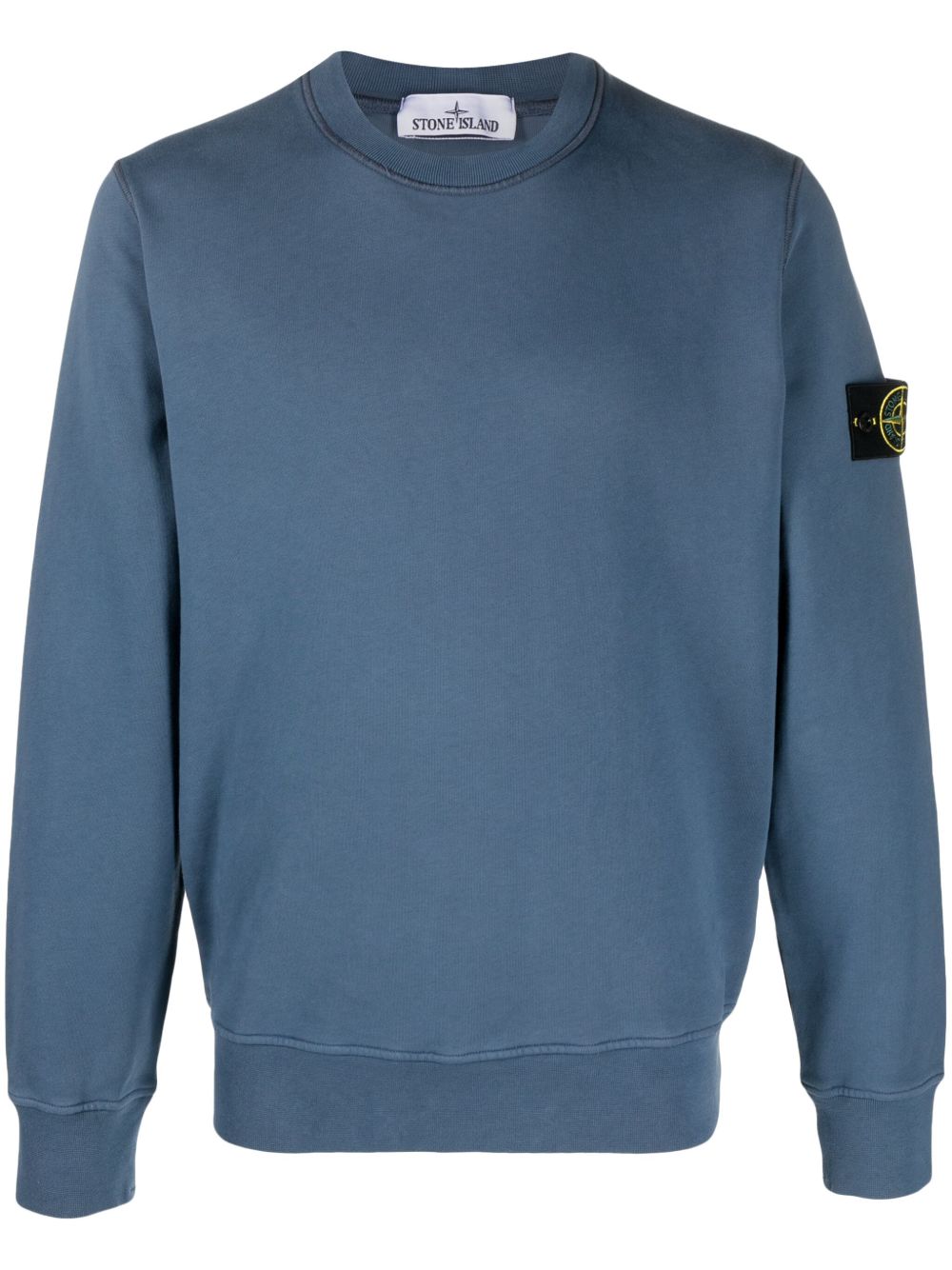 Stone Island 罗盘徽章棉卫衣 - 蓝色