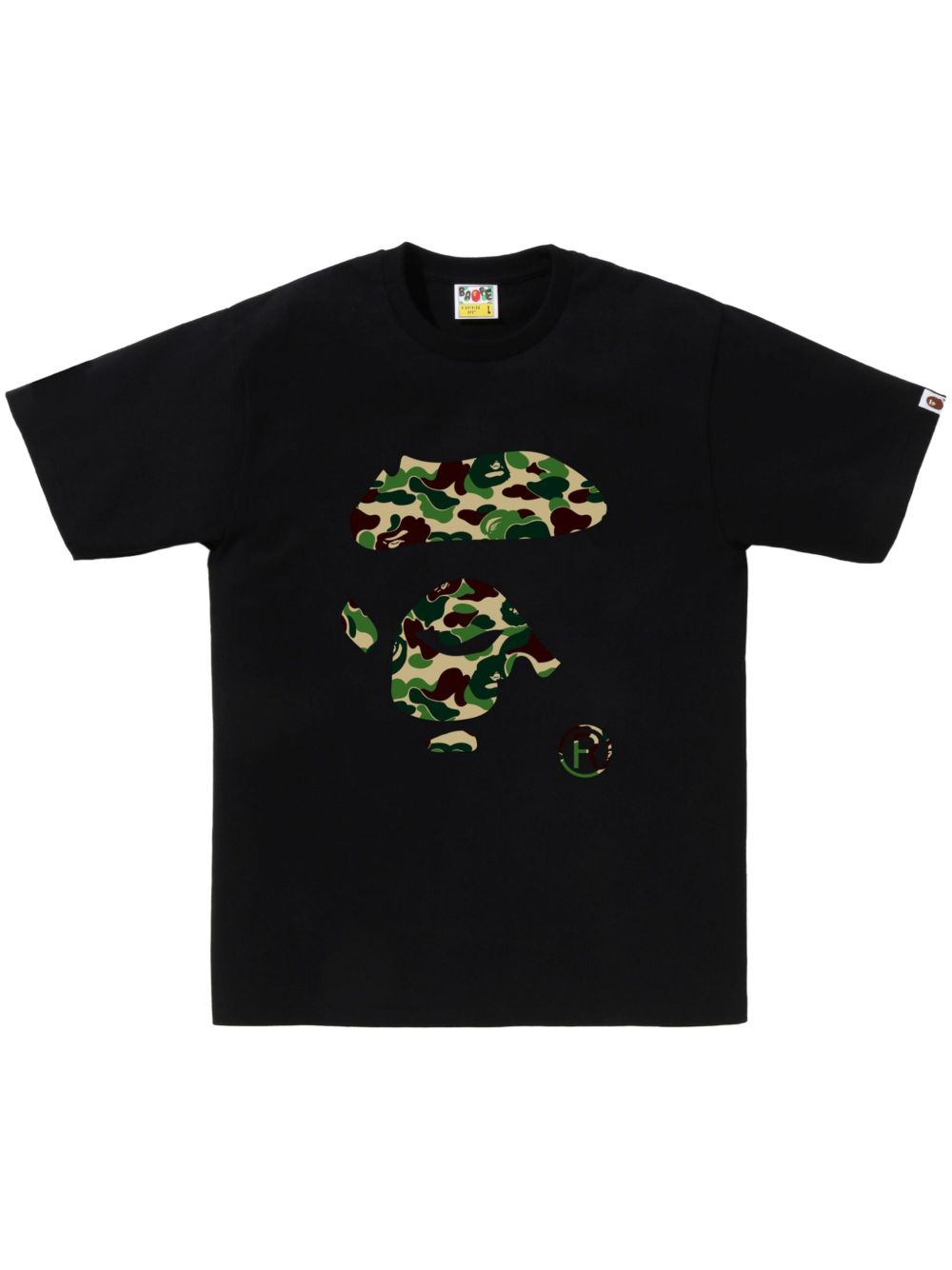 A BATHING APE® logo印花棉T恤 - 黑色