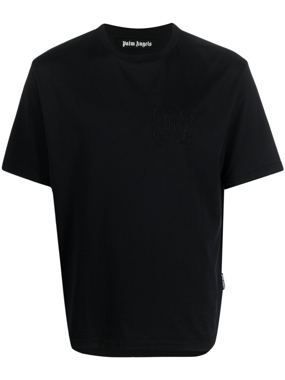 Palm Angels Monogram 棉T恤 - 黑色