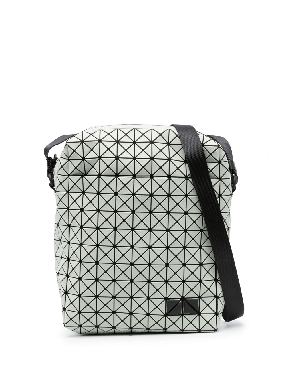 Bao Bao Issey Miyake 几何拼接棉单肩包 - 灰色