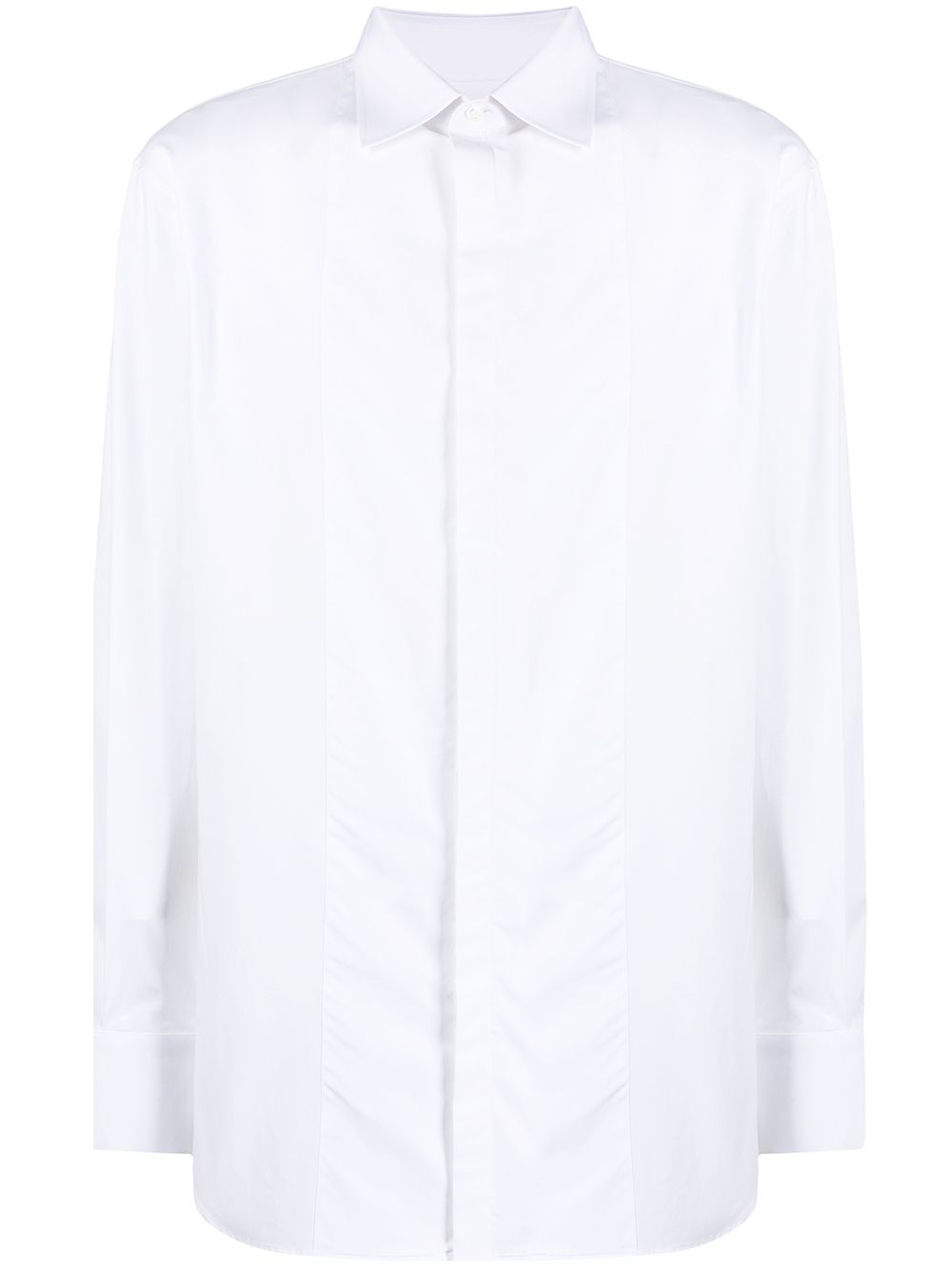 DSQUARED2 D2次方 排扣长袖衬衫 - 白色
