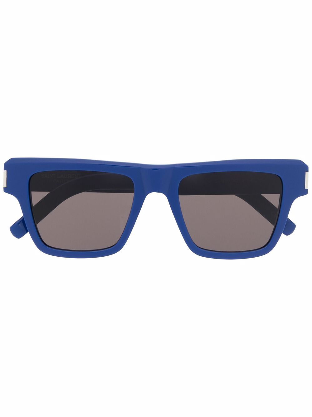 Saint Laurent Eyewear 有色镜片超大框太阳眼镜 - 蓝色