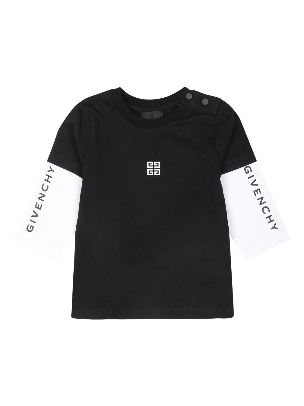 Givenchy Kids 4G 印花T恤 - 黑色