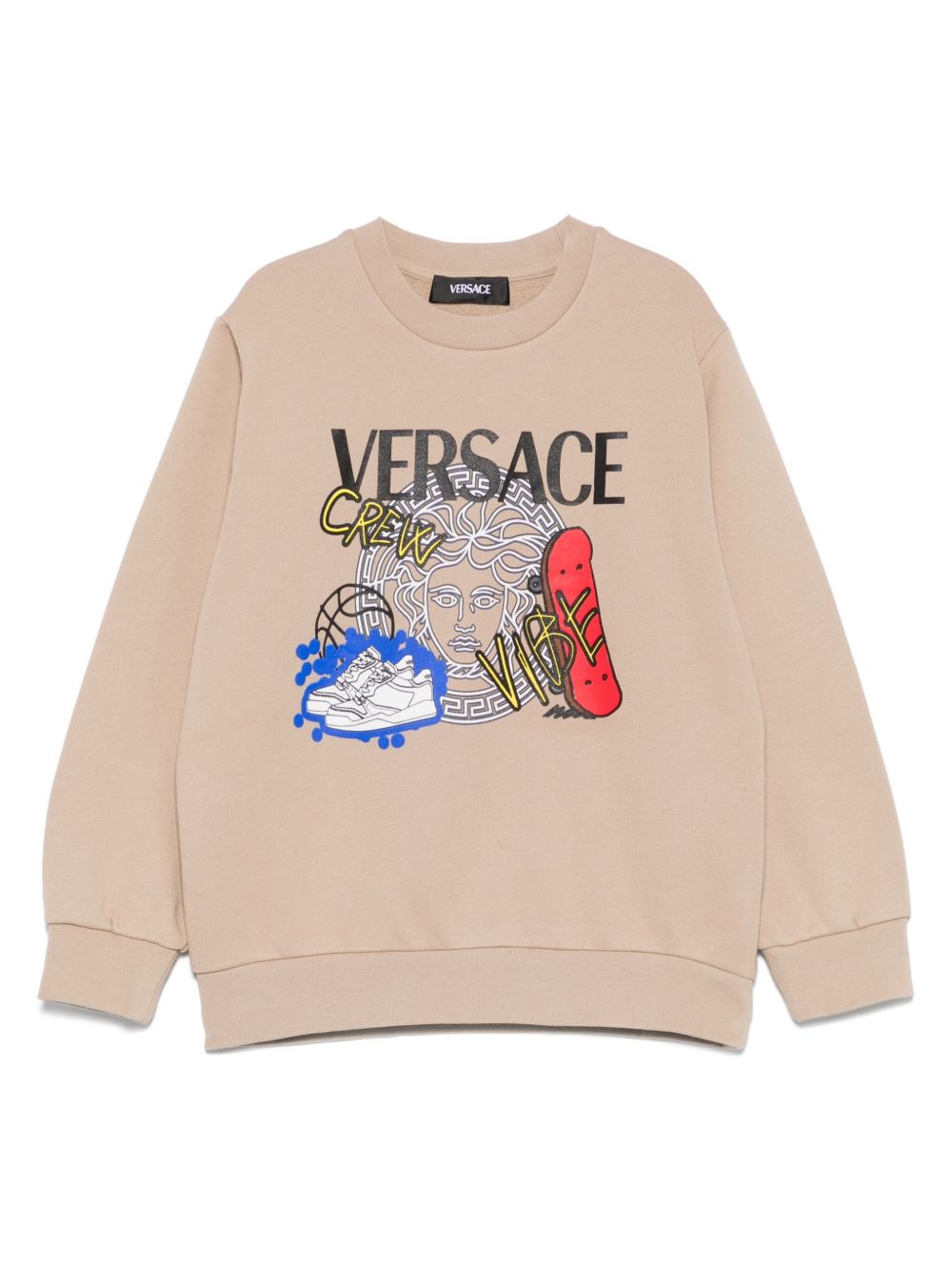 Versace Kids 图案印花卫衣 - 中性色