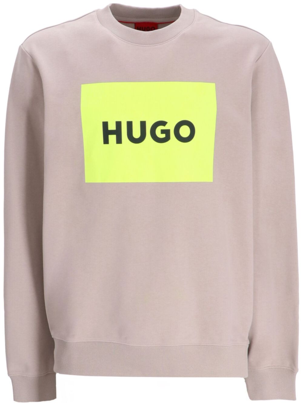 HUGO logo印花棉卫衣 - 中性色