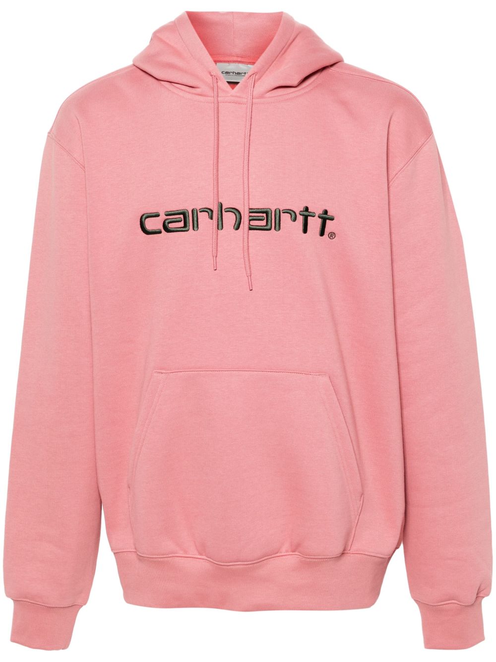 Carhartt WIP logo刺绣连帽衫 - 粉色