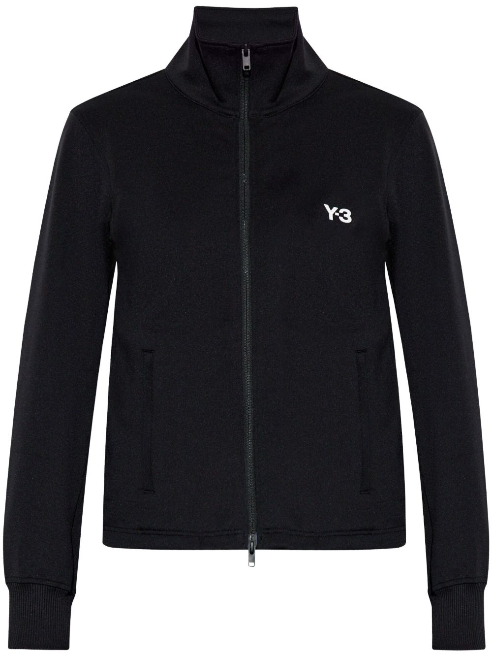Y-3 logo拉链卫衣 - 黑色