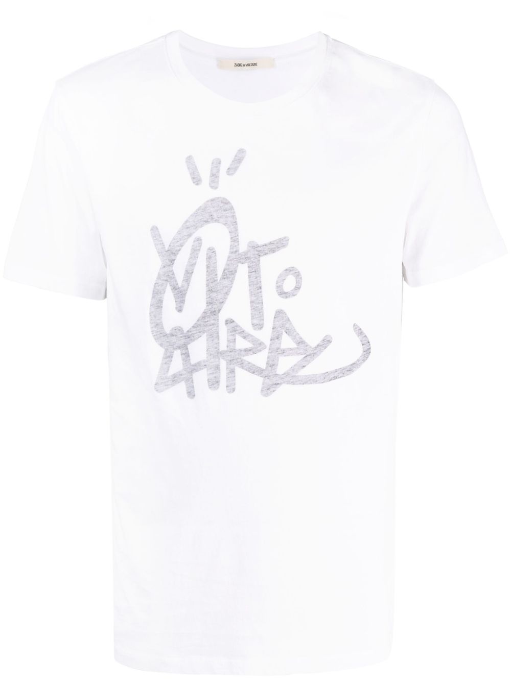 Zadig&Voltaire logo印花棉T恤 - 白色