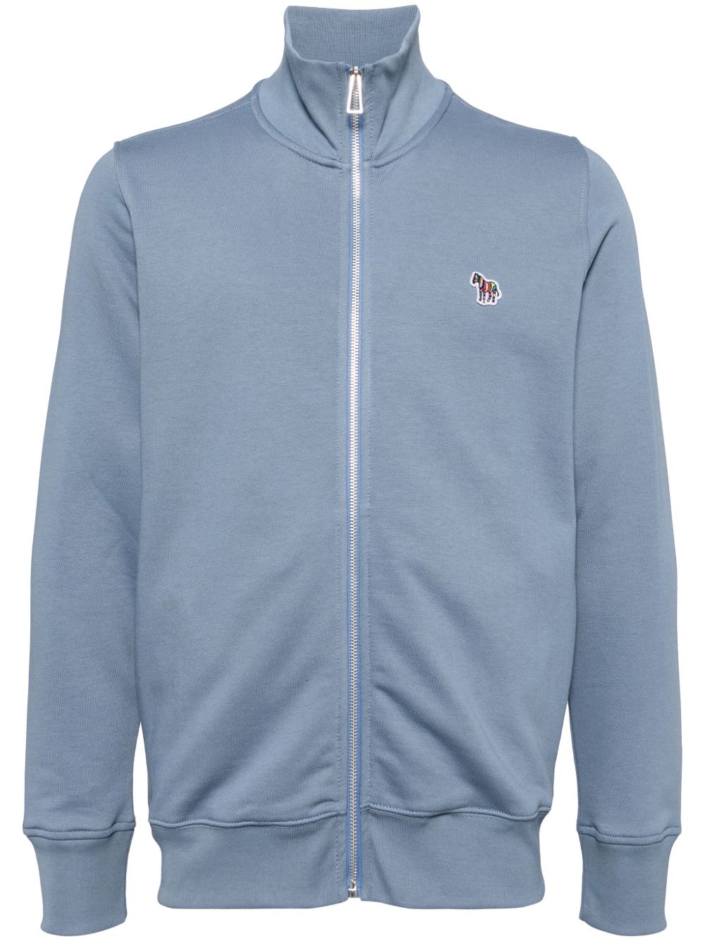 PS Paul Smith 斑马logo拉链卫衣 - 蓝色
