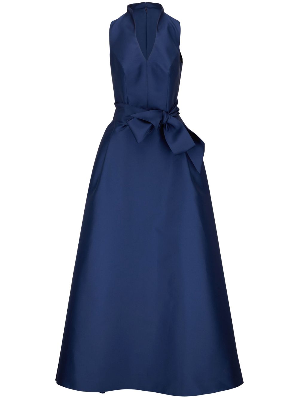 Carolina Herrera 蝴蝶结细节连衣裙 - 蓝色
