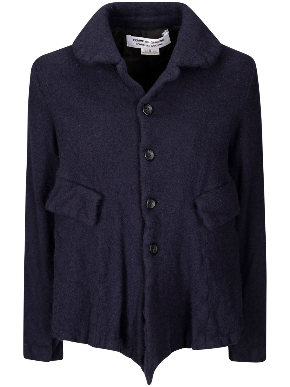 Comme Des Garçons Comme Des Garçons 排扣夹克 - 蓝色