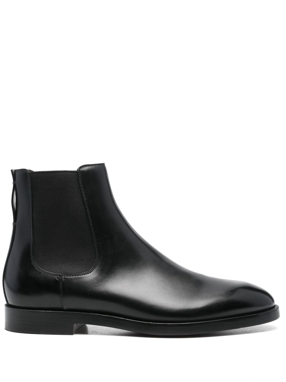Zegna 及踝皮靴 - 黑色