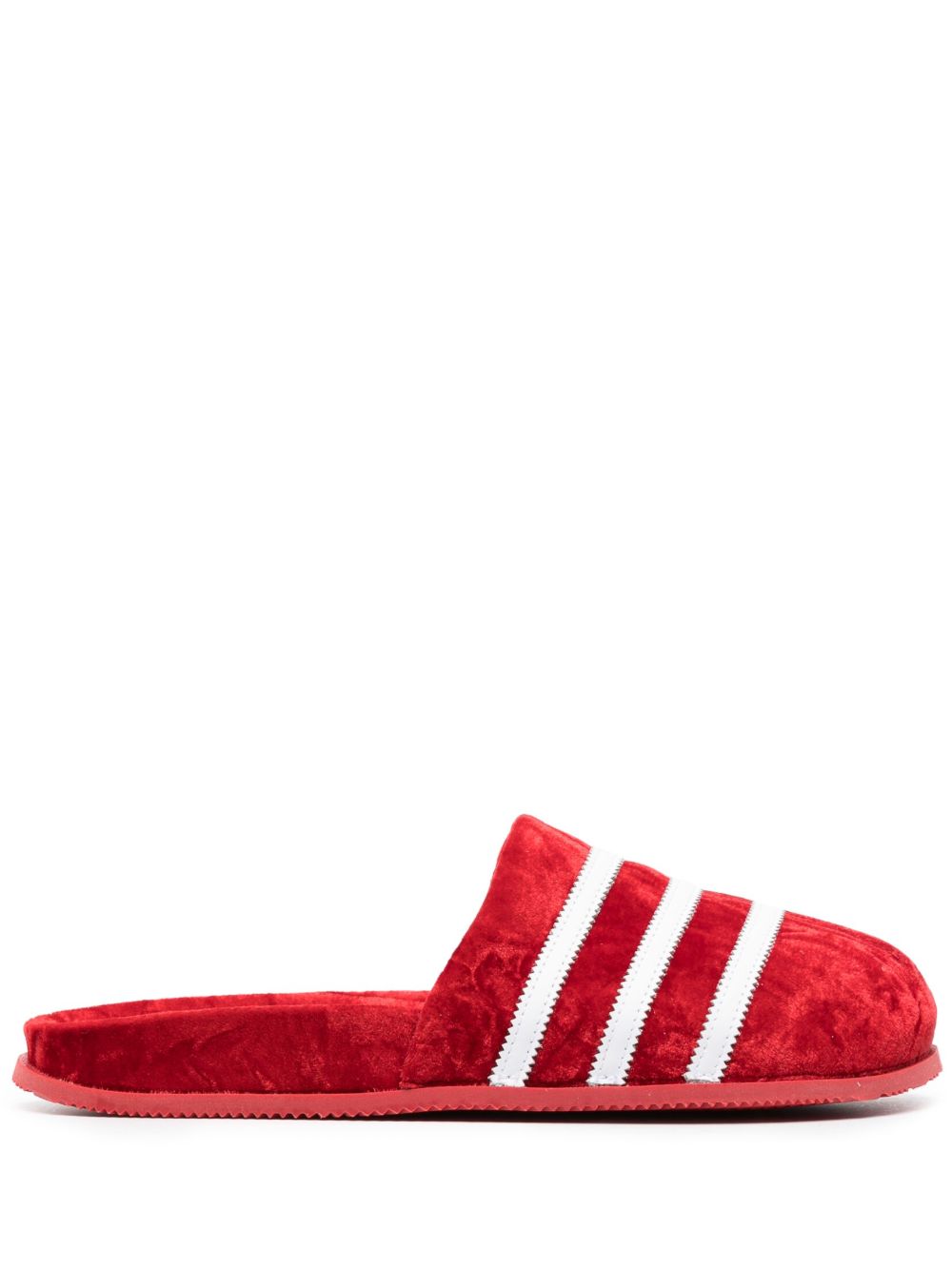 adidas Adimule 丝绒拖鞋 - 红色