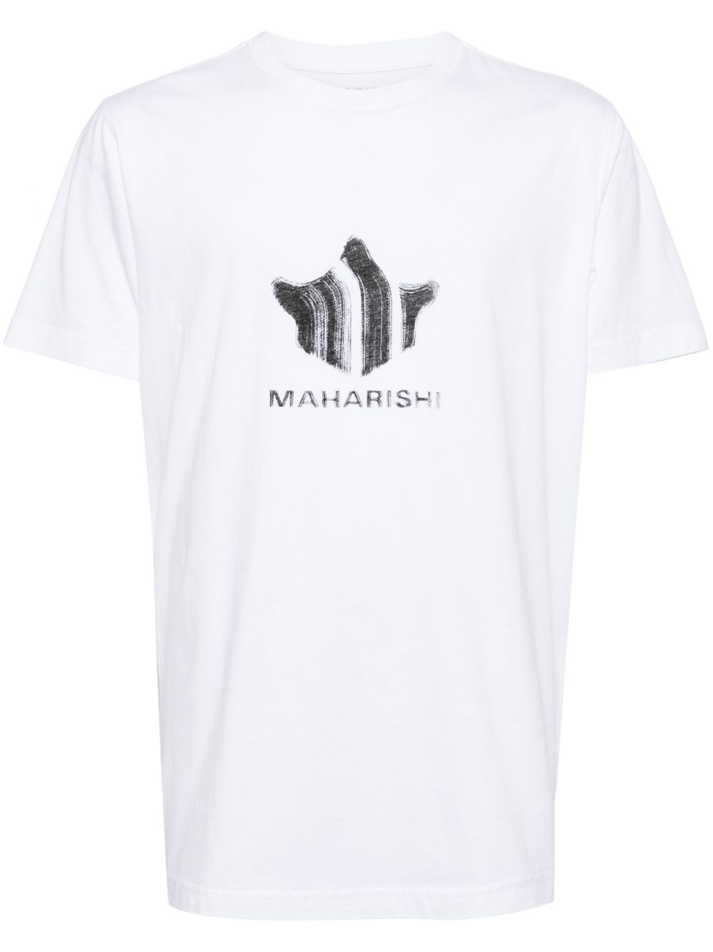 Maharishi Brushstroke Temple 棉T恤 - 白色