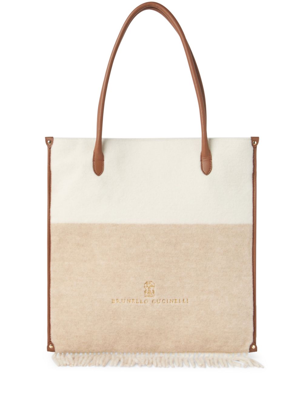 Brunello Cucinelli logo旅行包 - 中性色