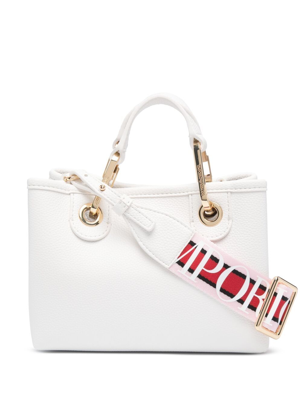 Emporio Armani MyEA logo肩带迷你手提包 - 白色