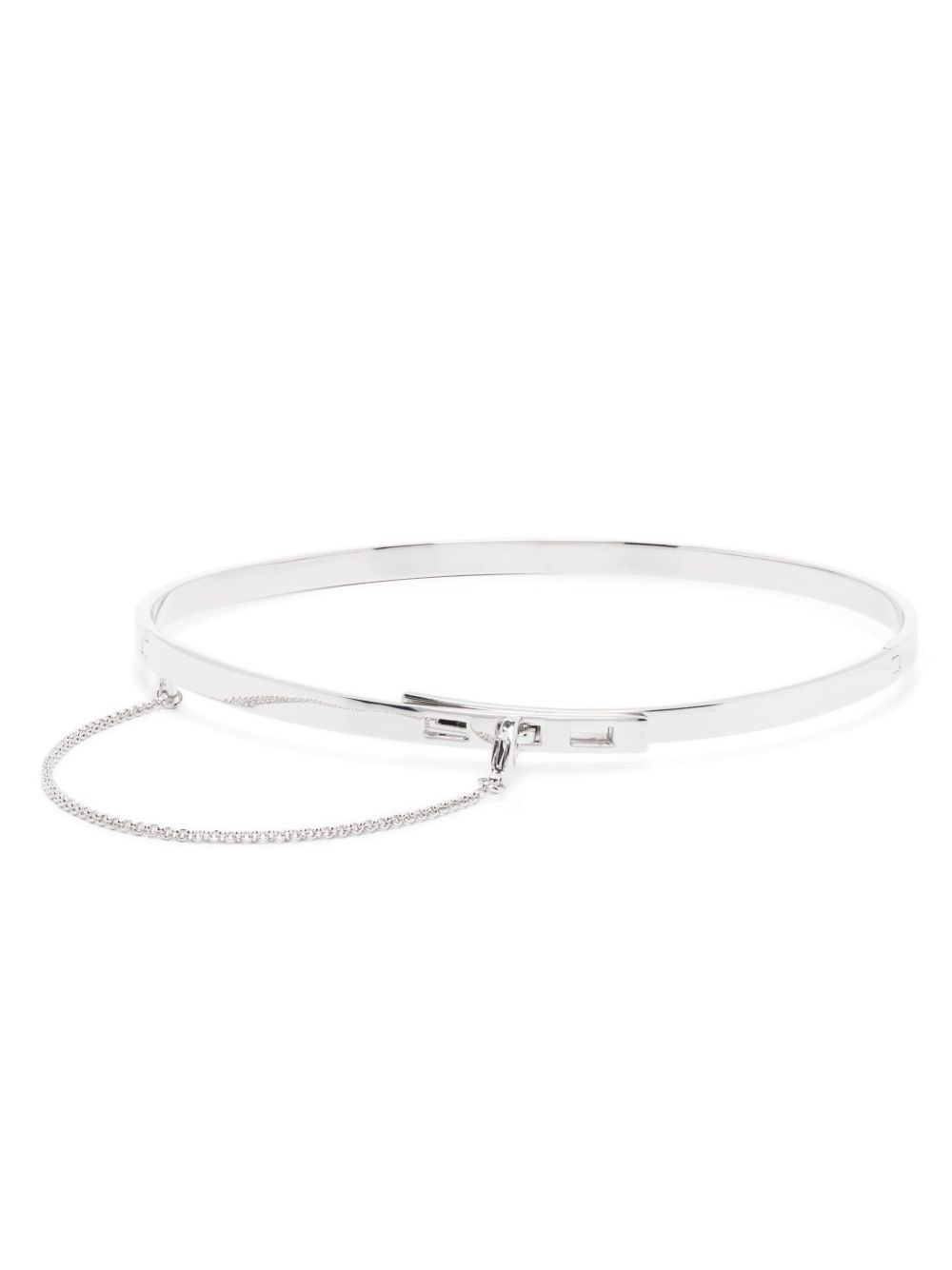 Eddie Borgo Thin Safety Chain choker - 银色