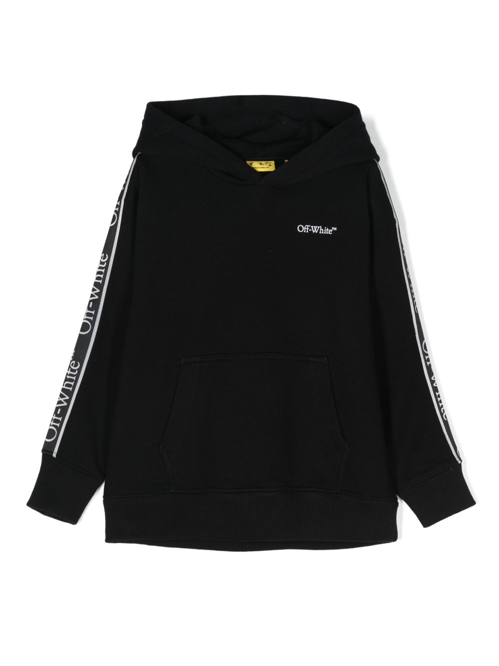 Off-White Kids Bookish logo织带连帽衫 - 黑色