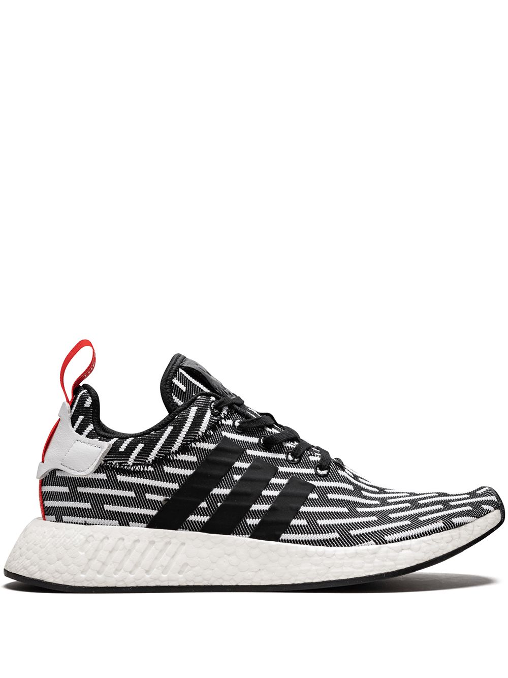 adidas NMD_R2 PK运动鞋 - 黑色