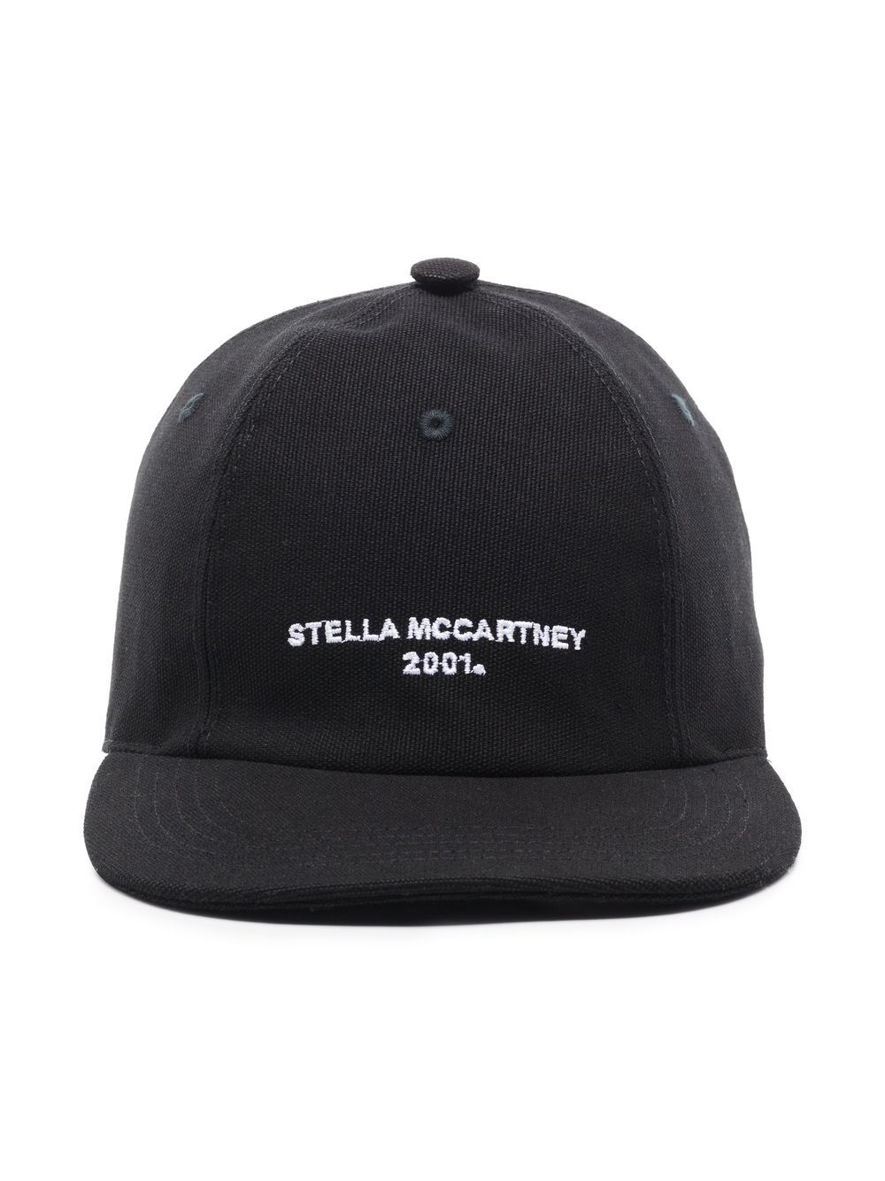 Stella McCartney 斯特拉·麦卡特尼 logo刺绣棒球帽 - 黑色