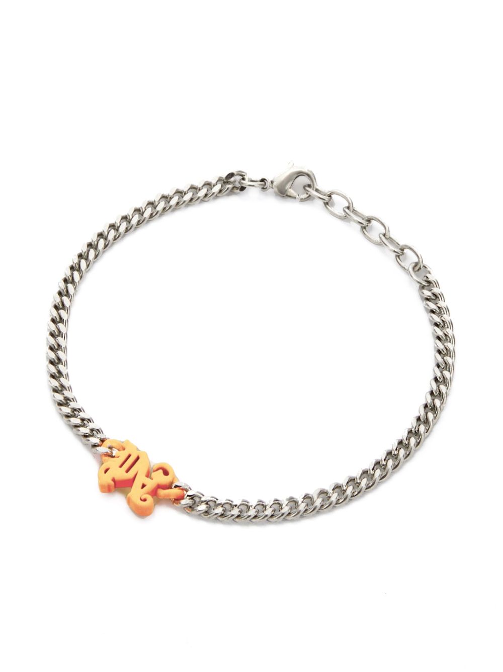 Palm Angels logo吊饰链式手链 - 银色