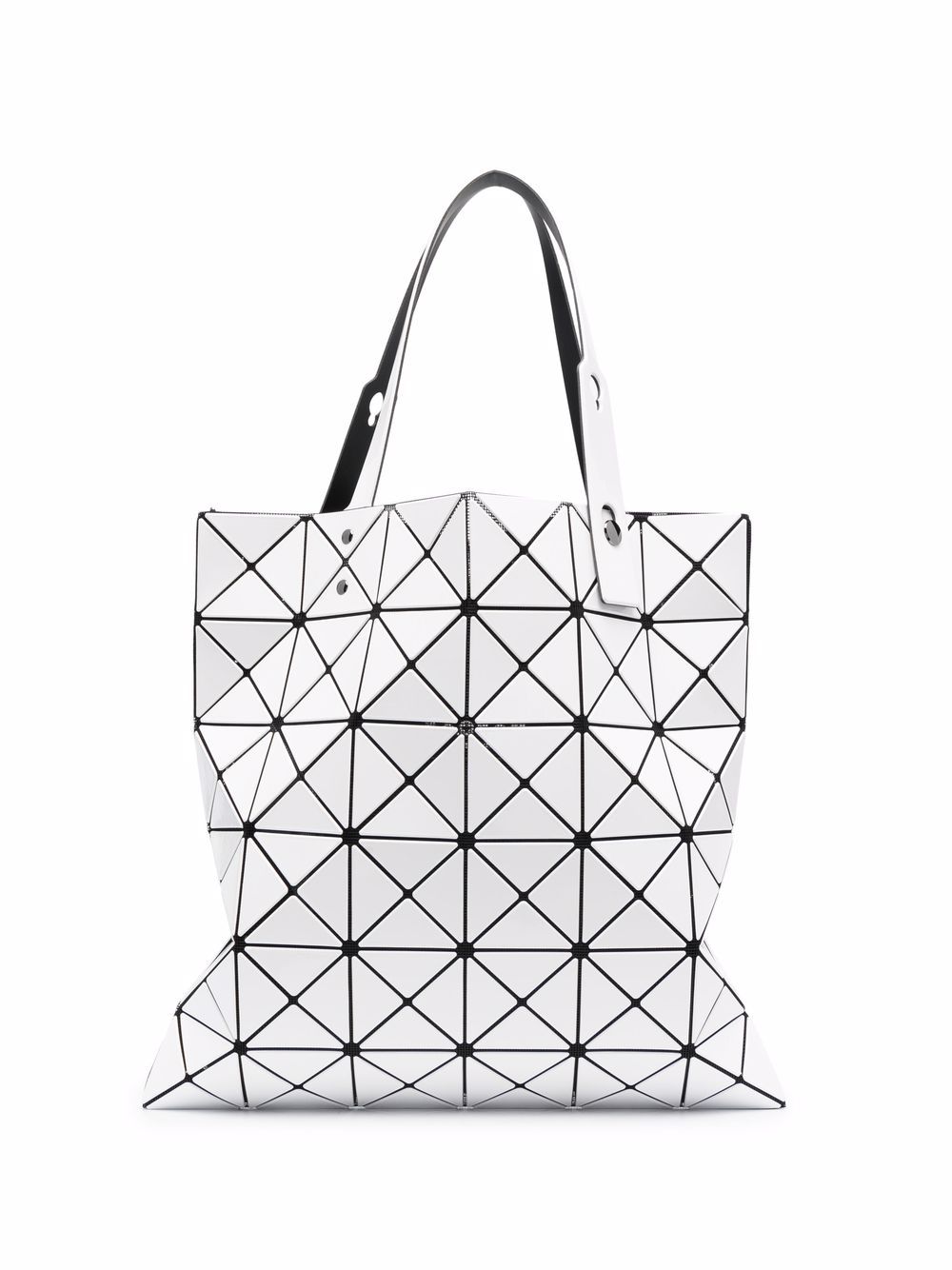 Bao Bao Issey Miyake Lucent 几何图案拼接手提包 - 白色
