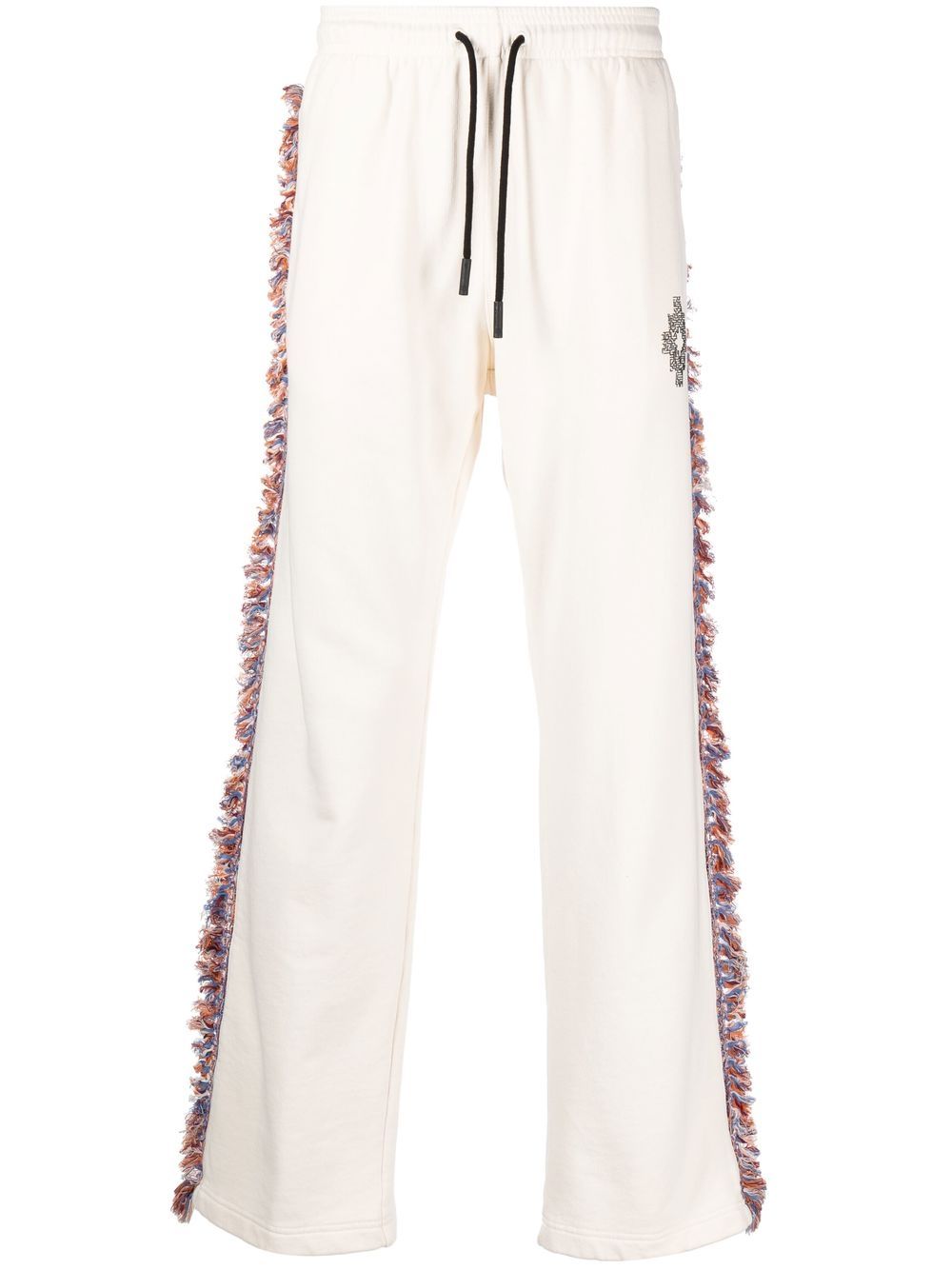 Marcelo Burlon County of Milan 流苏细节平纹针织运动裤 - 中性色