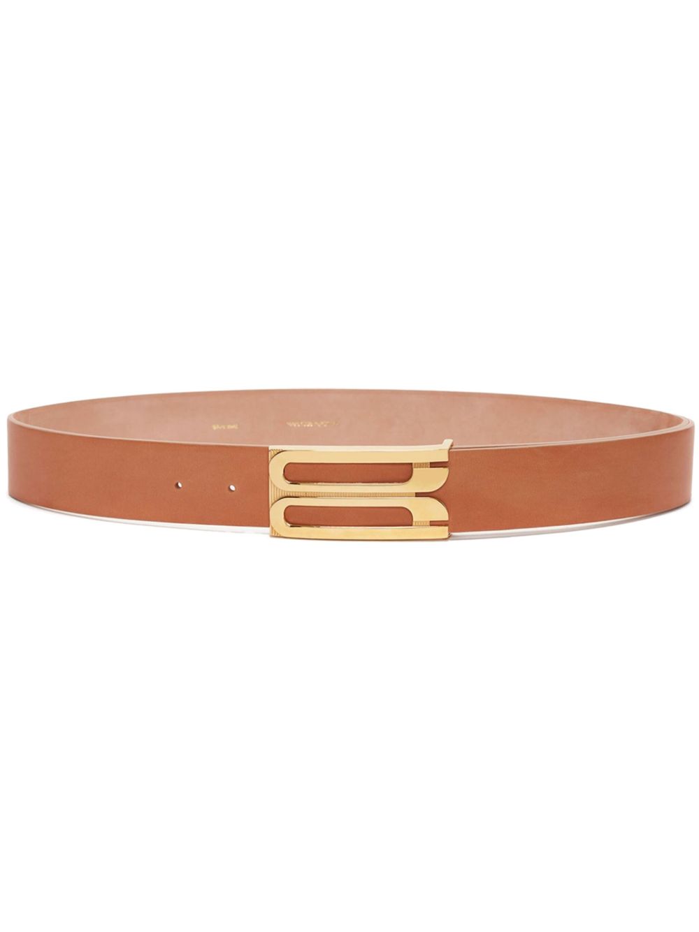 Victoria Beckham Jumbo Frame 腰带 - 褐色
