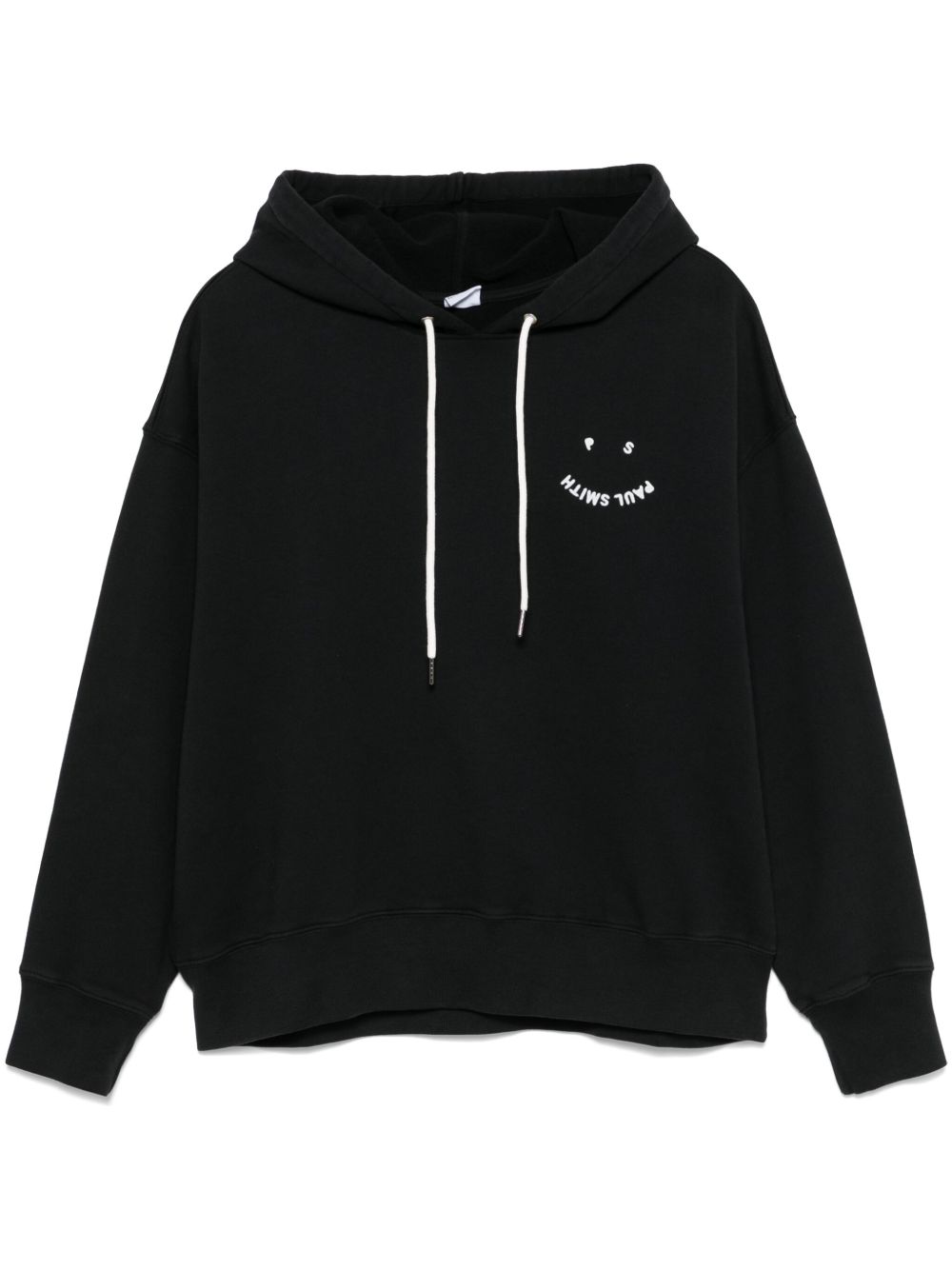 PS Paul Smith logo刺绣连帽衫 - 黑色