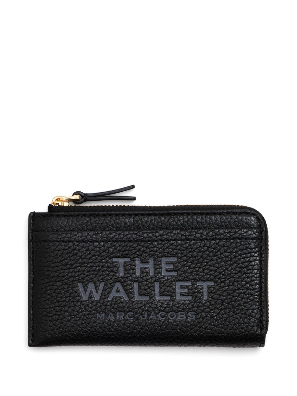 Marc Jacobs The Leather 顶置拉链钱包 - 黑色