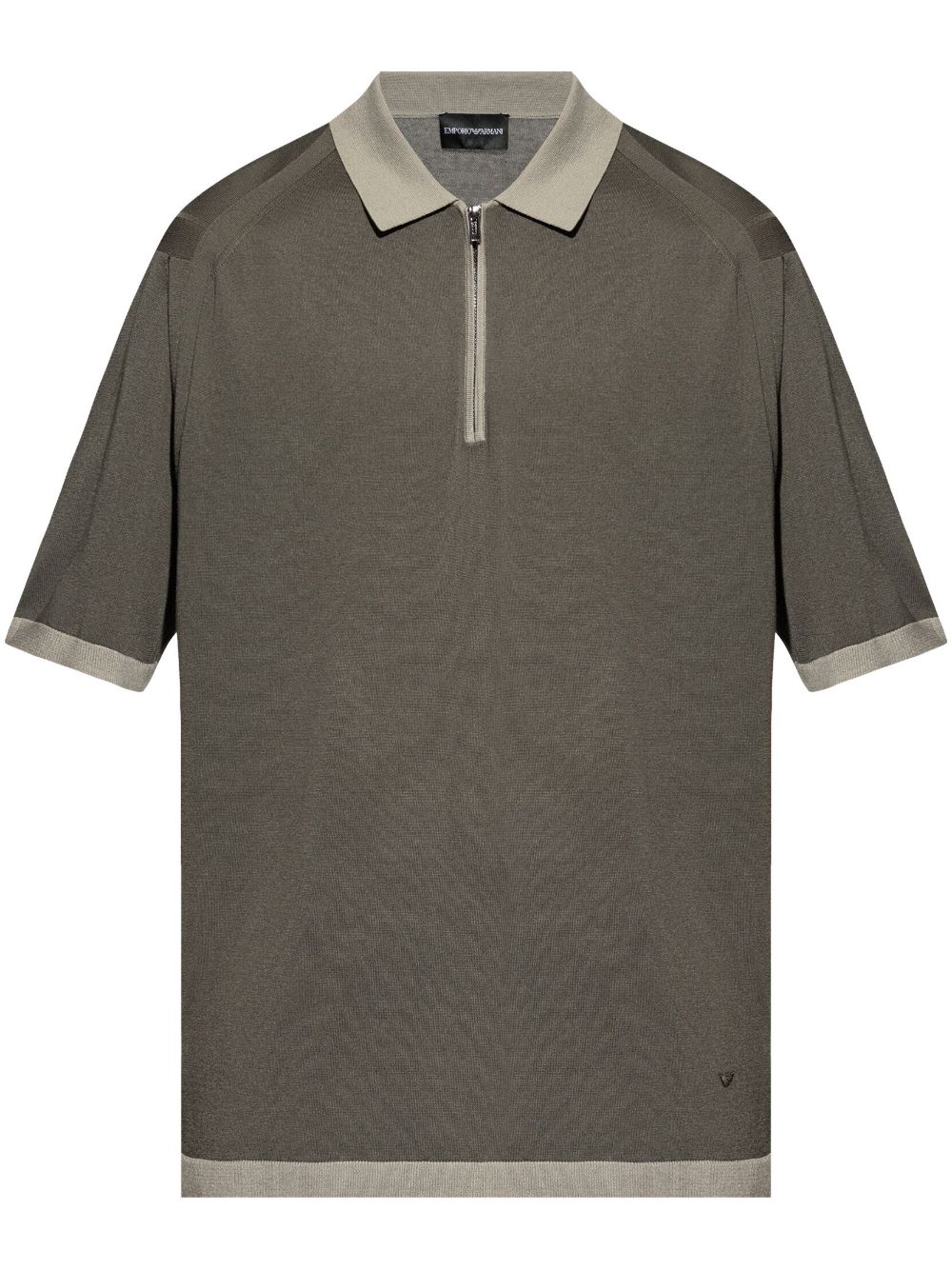 Emporio Armani 标贴polo衫 - 绿色