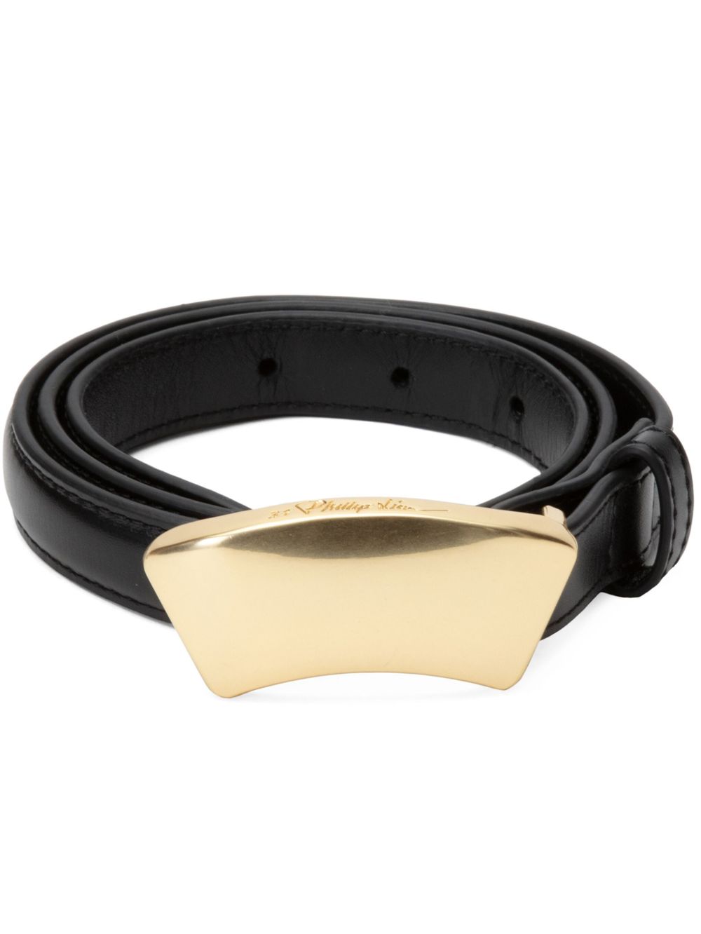 3.1 Phillip Lim ID 皮质腰带 - 黑色