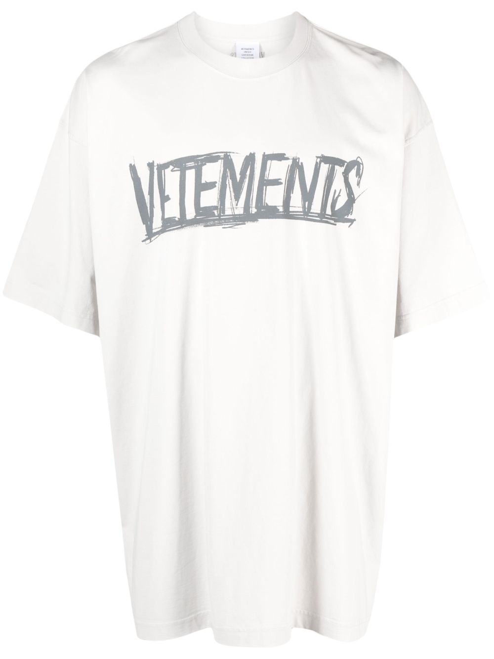 VETEMENTS 图案印花棉T恤 - 中性色