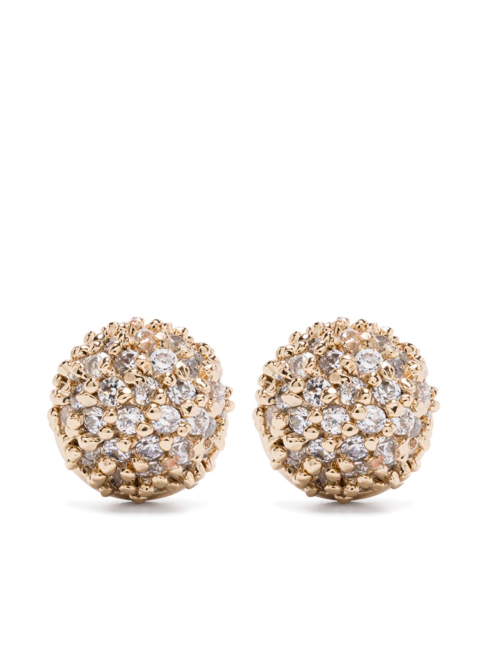 Eddie Borgo Pavé Dome 耳环 - 金色