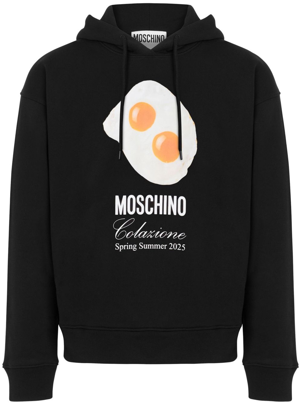 Moschino 印花连帽衫 - 黑色