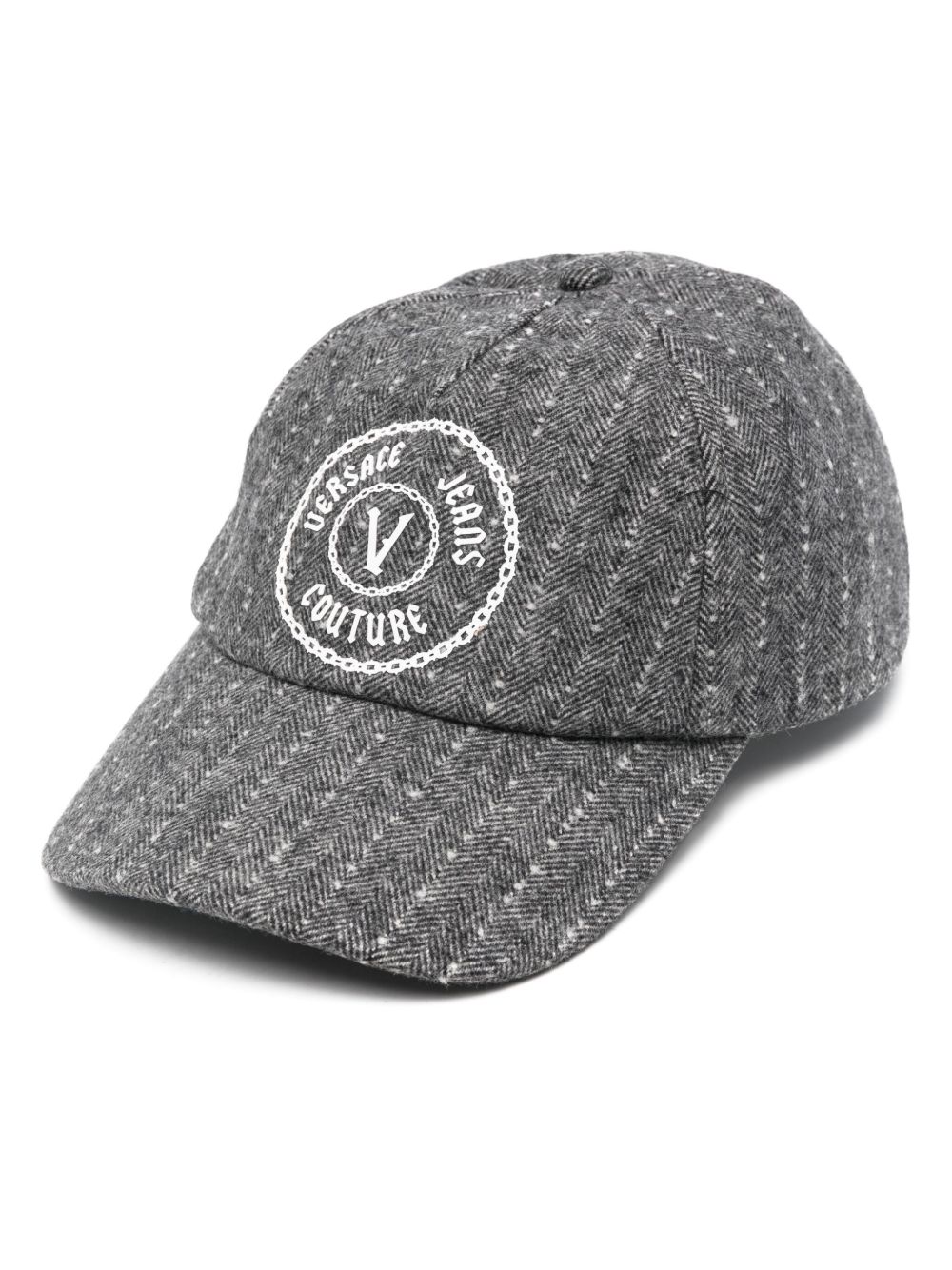 Versace Jeans Couture logo印花棒球帽 - 灰色