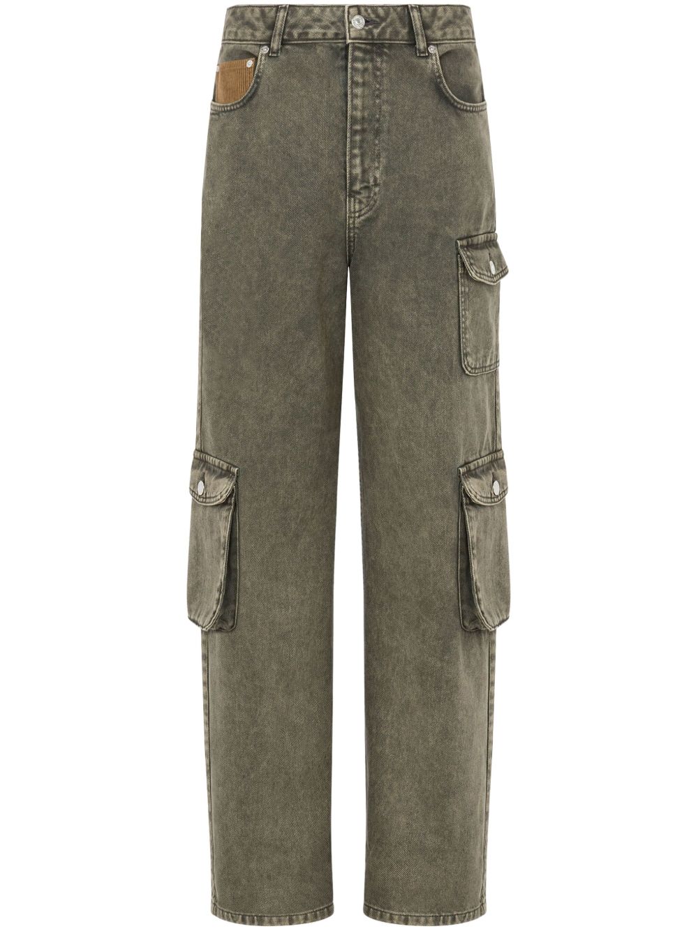 MOSCHINO JEANS 直筒工装牛仔裤 - 灰色