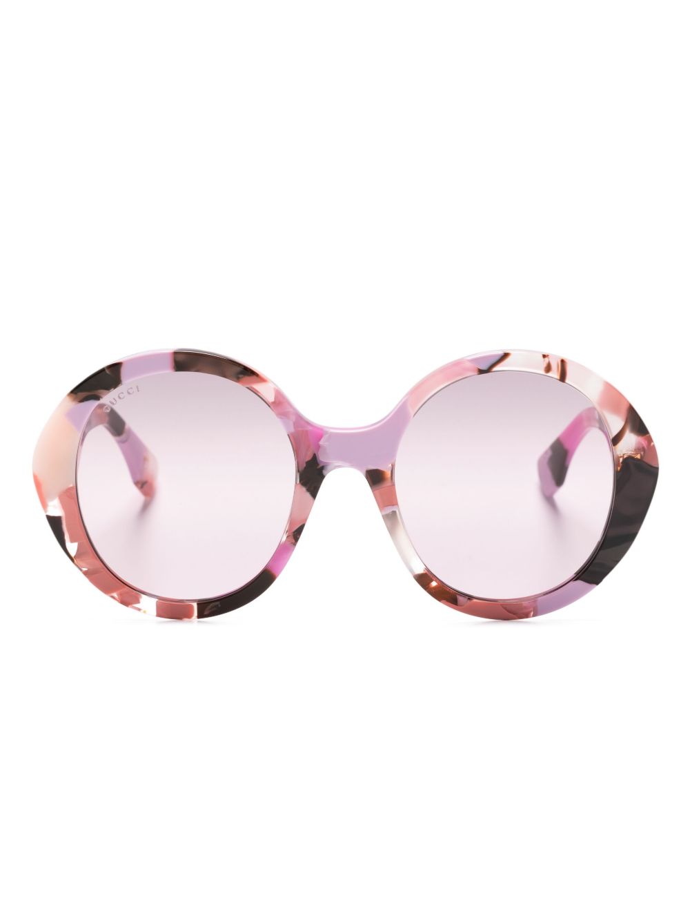 Gucci Eyewear GG1628S 圆框太阳眼镜 - 粉色