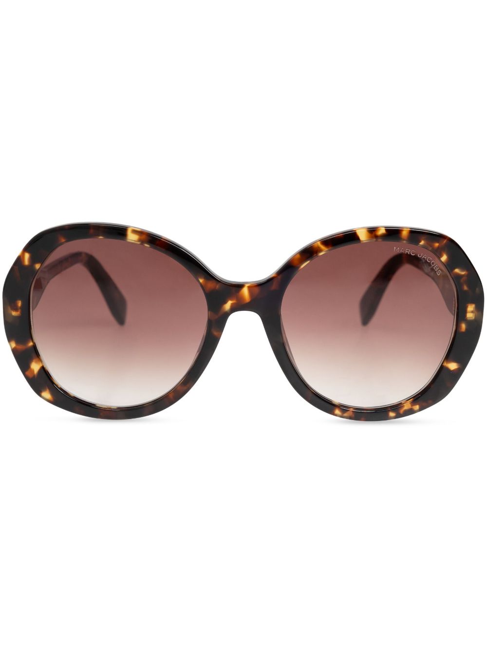Marc Jacobs Eyewear 玳瑁纹超大框太阳眼镜 - 褐色